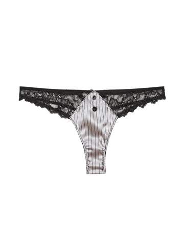 Ash pinstripe - Executive Thong | Fleur du Mal