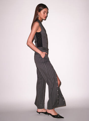 Dark grey pinstripe - Maxwell Pant | Fleur du Mal