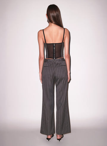 Dark grey pinstripe - Maxwell Pant | Fleur du Mal